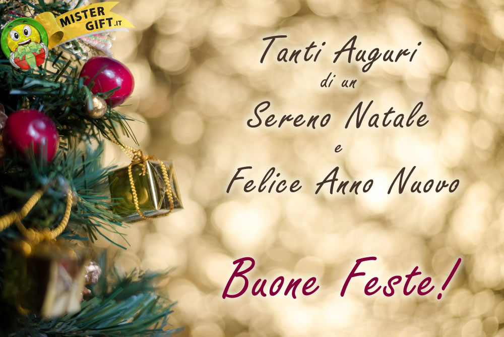 Buone Feste - Sereno Natale e Felice Anno Nuovo
