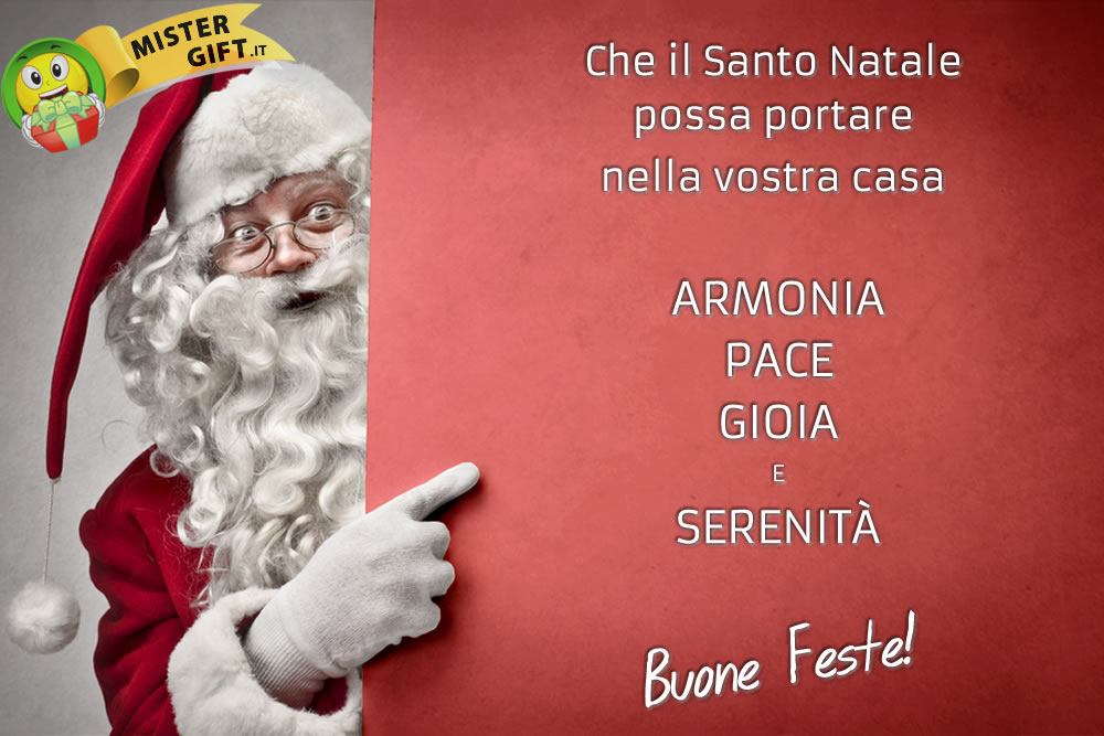 Buone Feste - Babbo Natale - Auguri di Pace