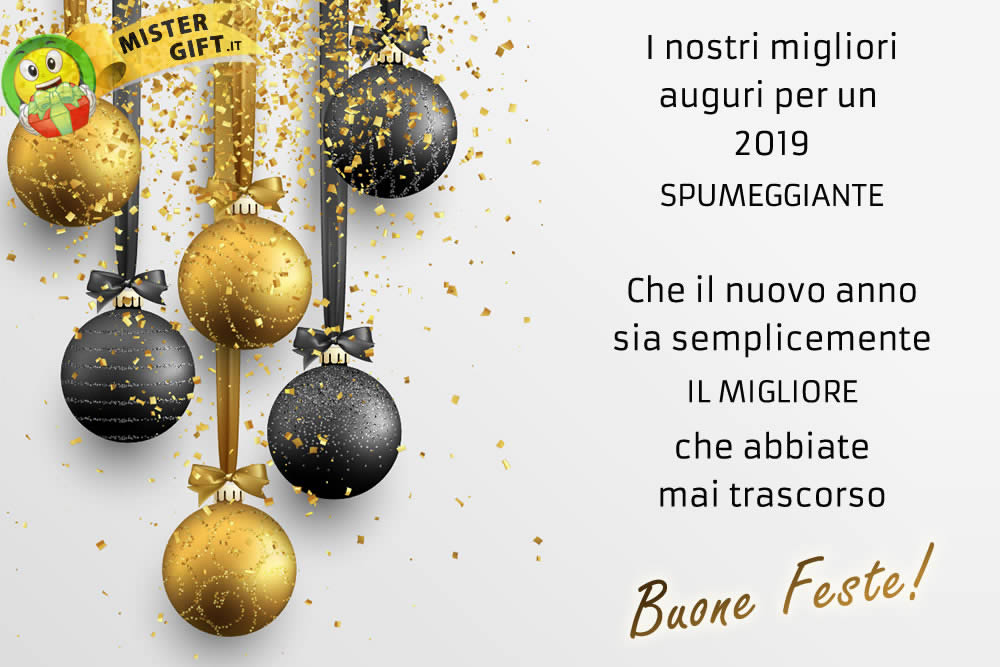 Buone Feste - Auguri per un Nuovo Anno Spumeggiante