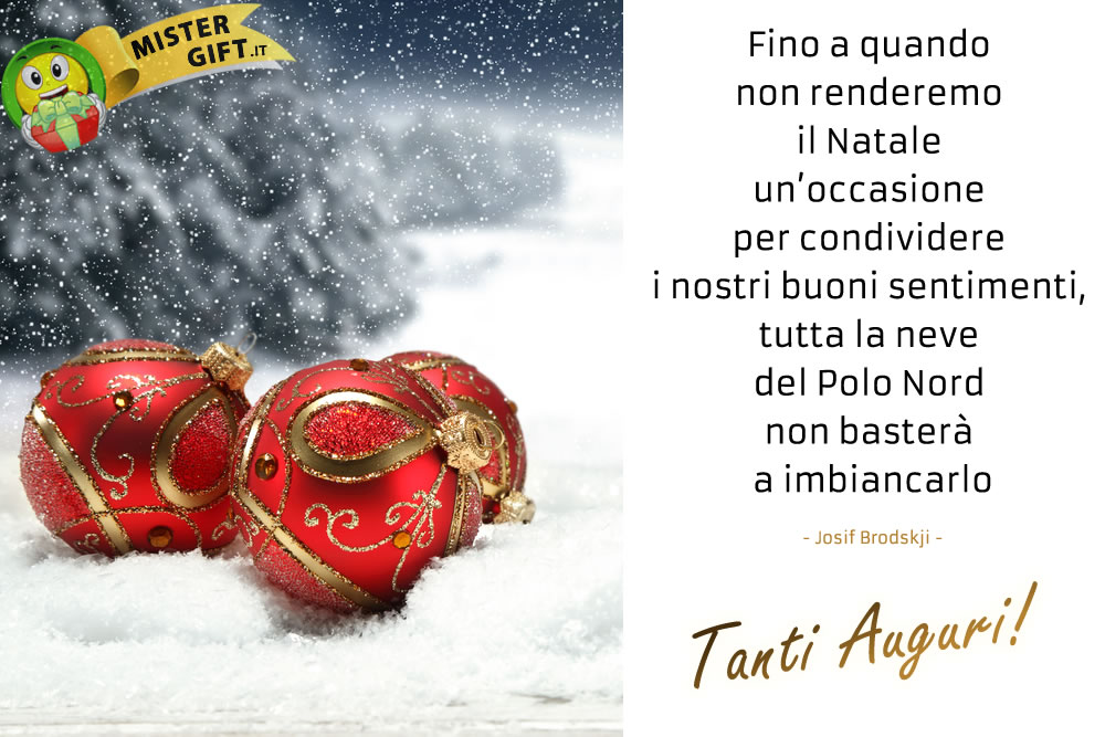 Buone Feste - Natale Neve - Frase Sentimentale