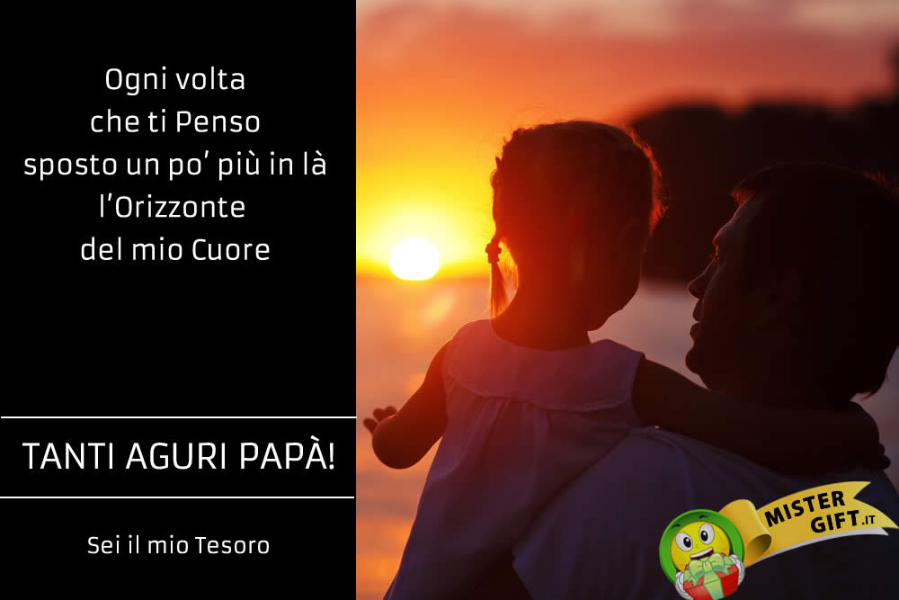 Immagine Festa del Papà - Papà Bambina Sole Vita