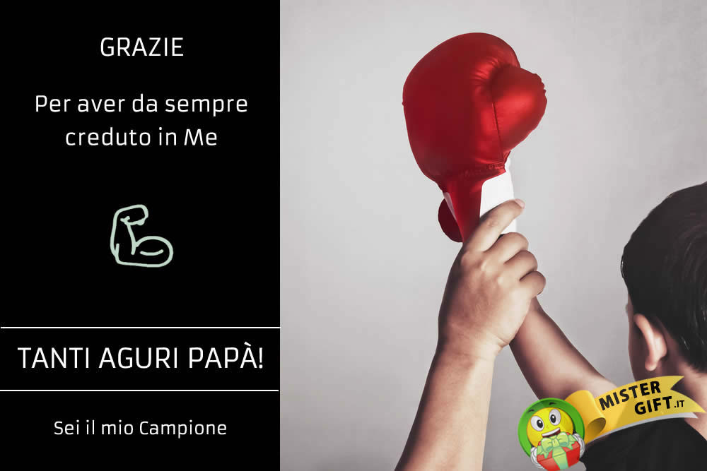 Immagine Festa del Papà - Papà, Campione Figlio